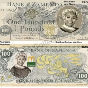 Custom Zamunda Money – Personalized Birthday, Wedding Gift (50pcs)