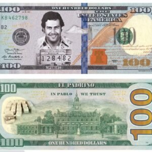 25-500 Pablo Escobar Money Dollar Cocaine Bullet Bills - Narcos Colombia Cartel