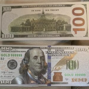 1 US 100 Dollar | Silver Foil Banknote | Commemorative Gift Collectible